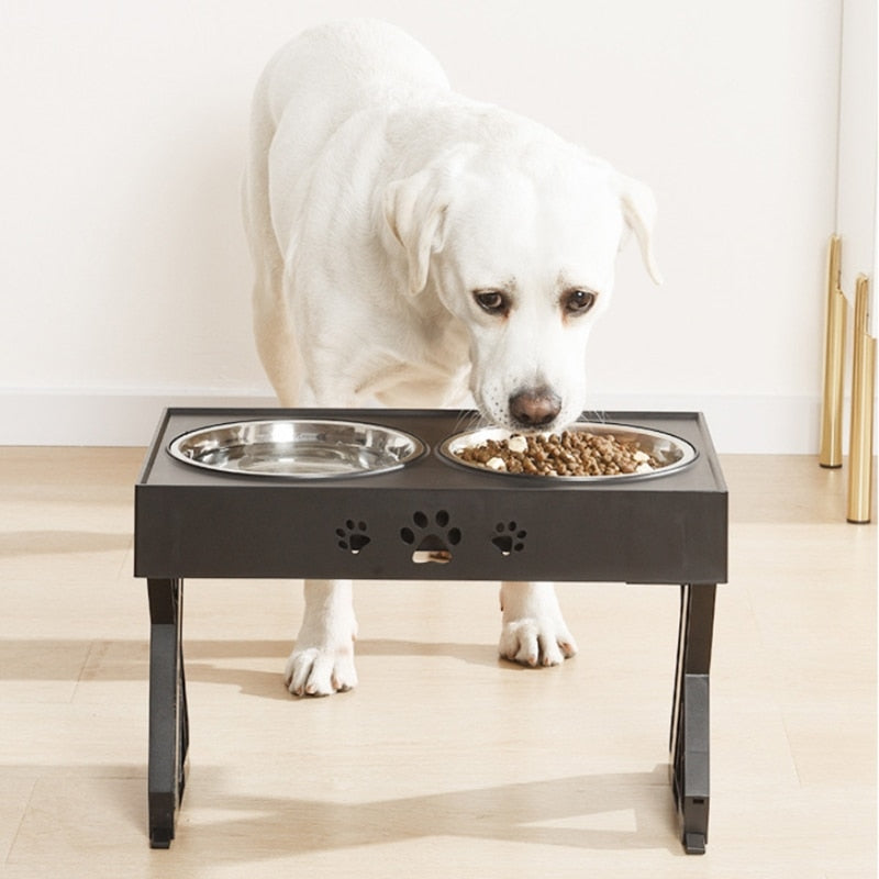 Anti-Slip Stainless Elevated Dog Bowls