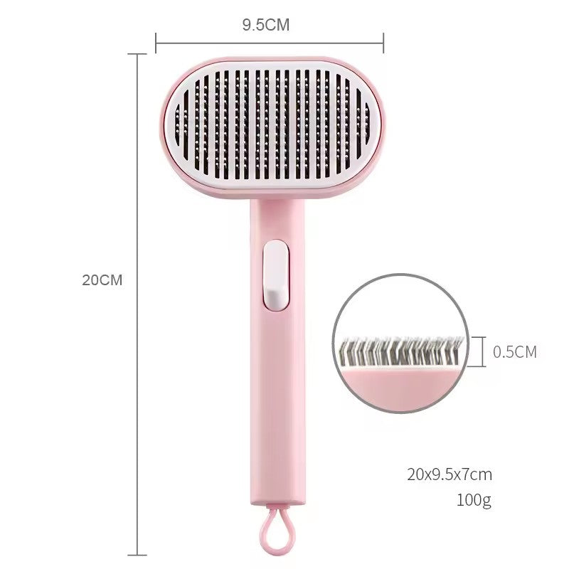 Pet comb pet hair removal brush cat and dog comb automatic hair removal and beauty brush