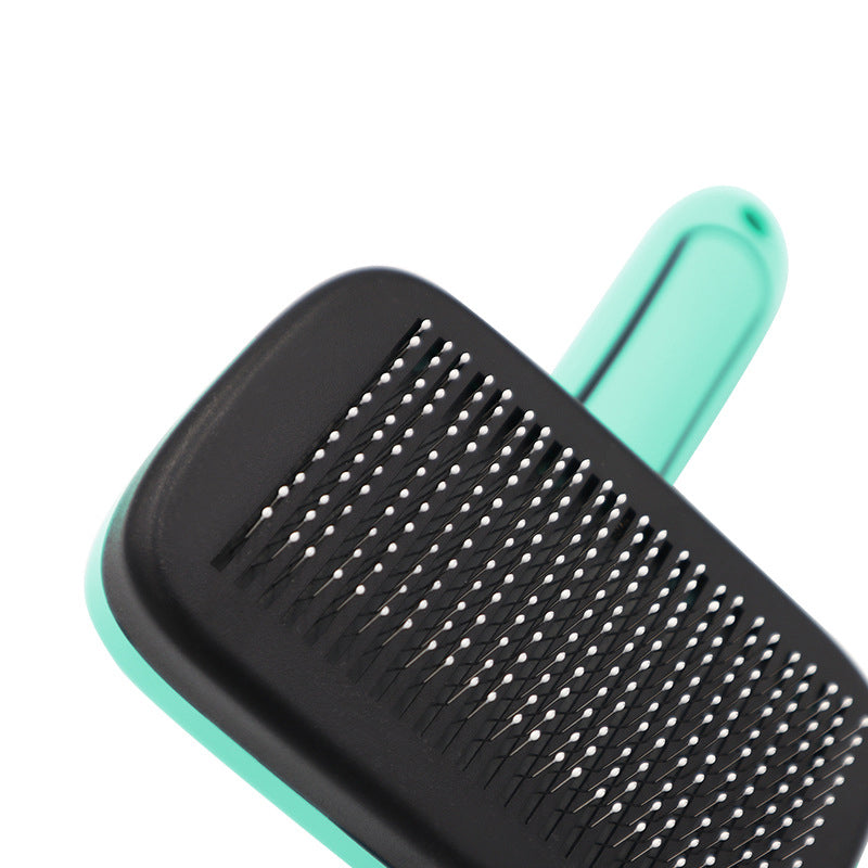 Pet Brush Dog Comb Massage Brush Automatic Hair Brush Cat And Dog Knotting Comb Automatic Hair Removal Brush Cleaning Supplies