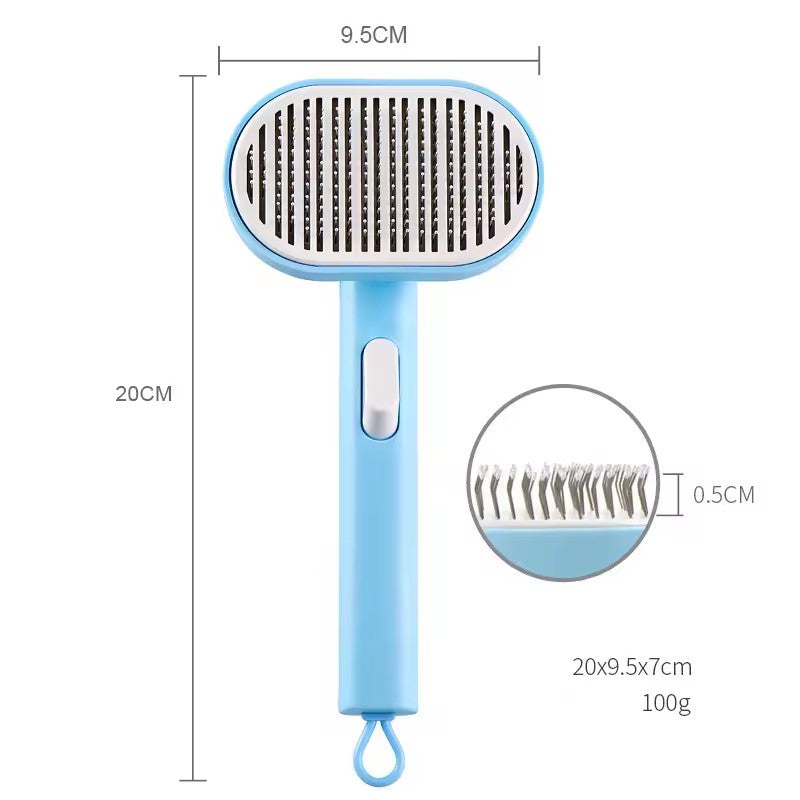 Pet comb pet hair removal brush cat and dog comb automatic hair removal and beauty brush