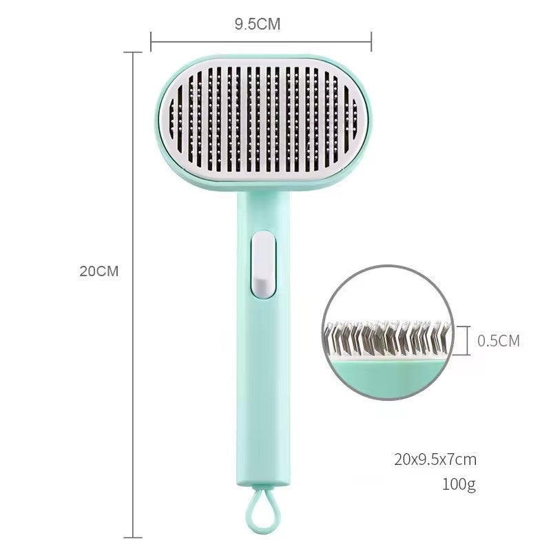 Pet comb pet hair removal brush cat and dog comb automatic hair removal and beauty brush