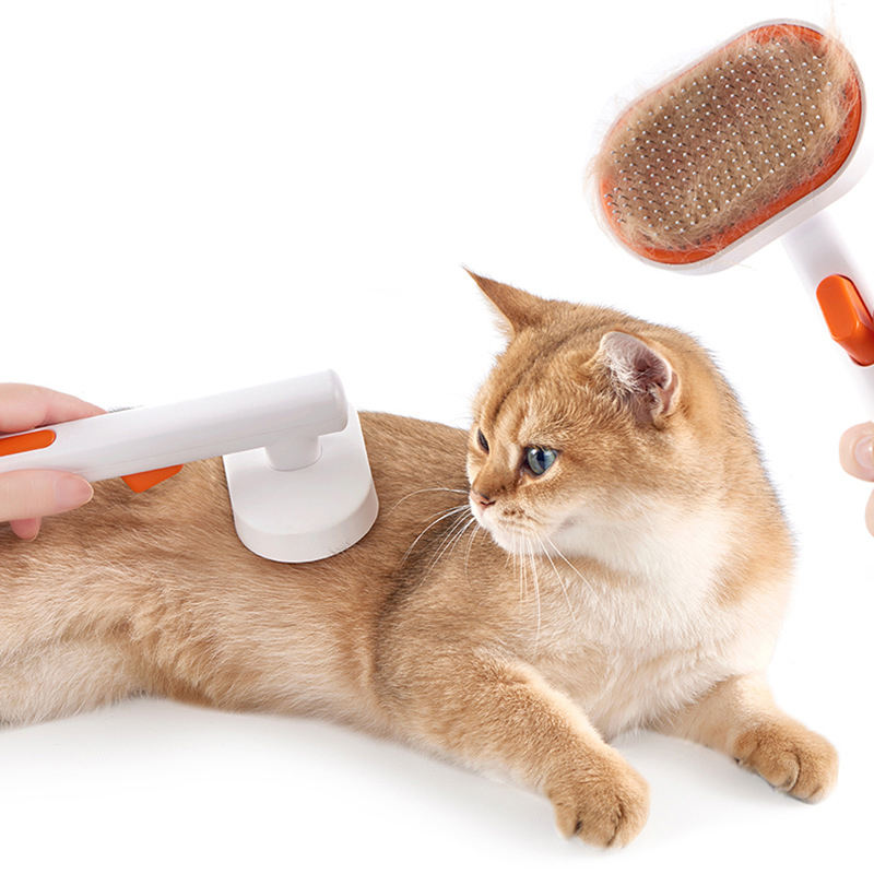 Pet comb pet hair removal brush cat and dog comb automatic hair removal and beauty brush