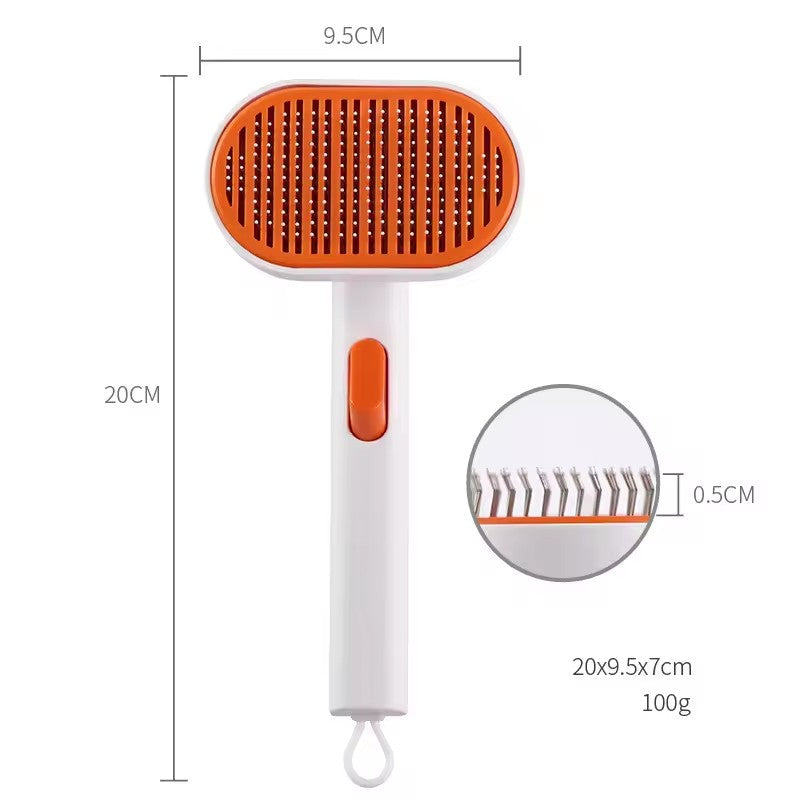 Pet comb pet hair removal brush cat and dog comb automatic hair removal and beauty brush