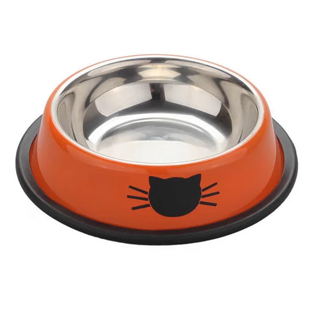 Pet Food Water Bowl Stainless Steel