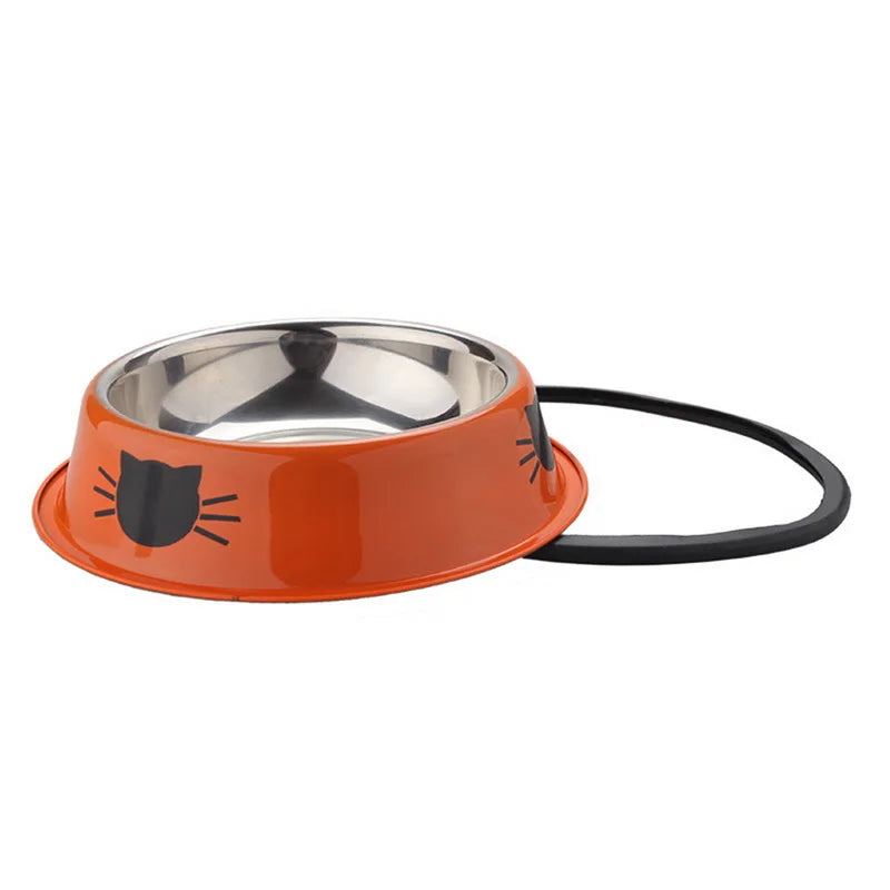 Pet Food Water Bowl Stainless Steel